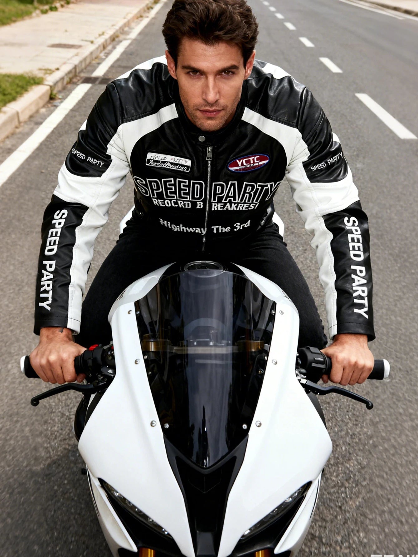 Unisex Oversized Racer Jacket