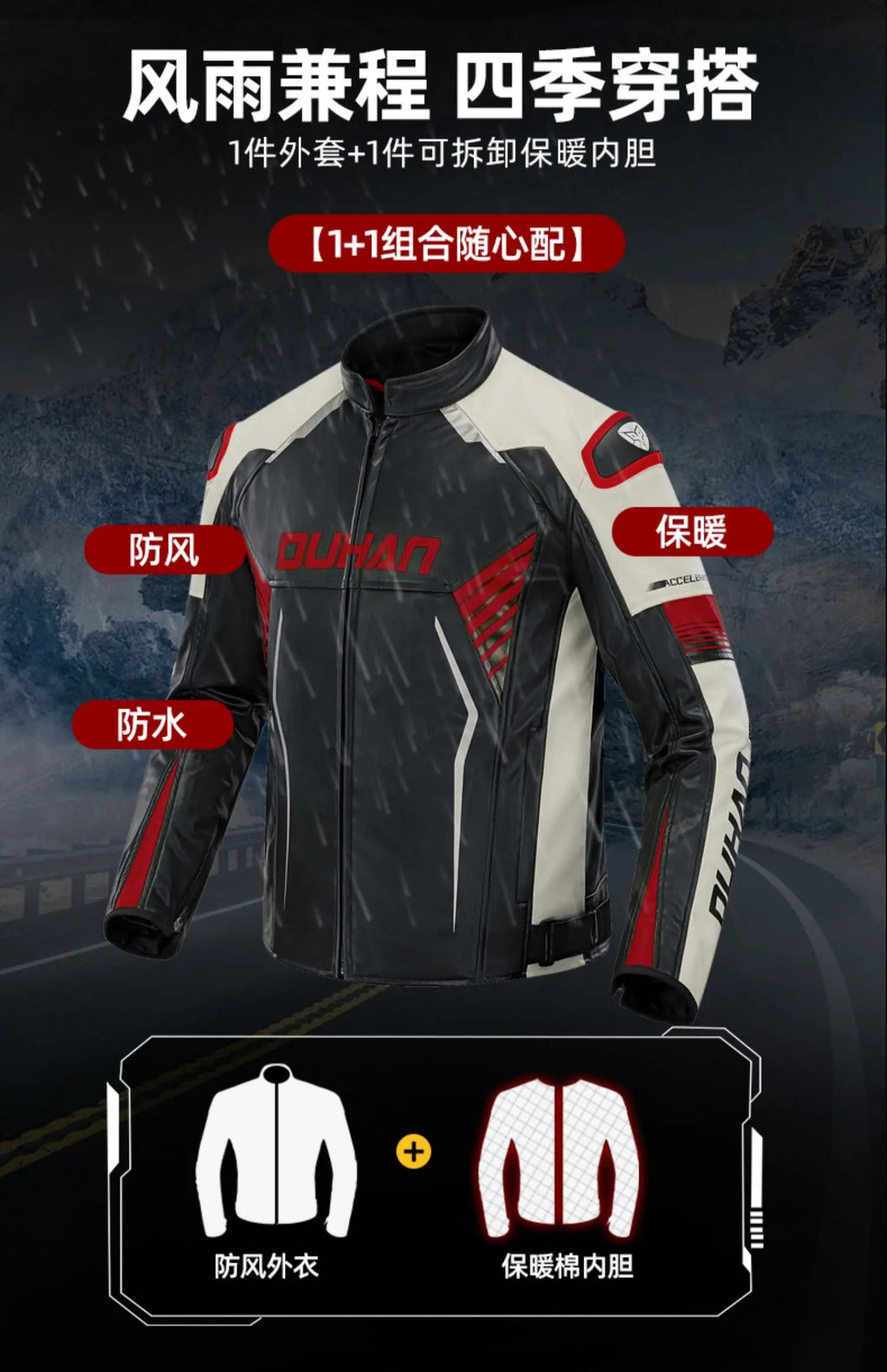 Duhan Pro-Racing Leather Jacket