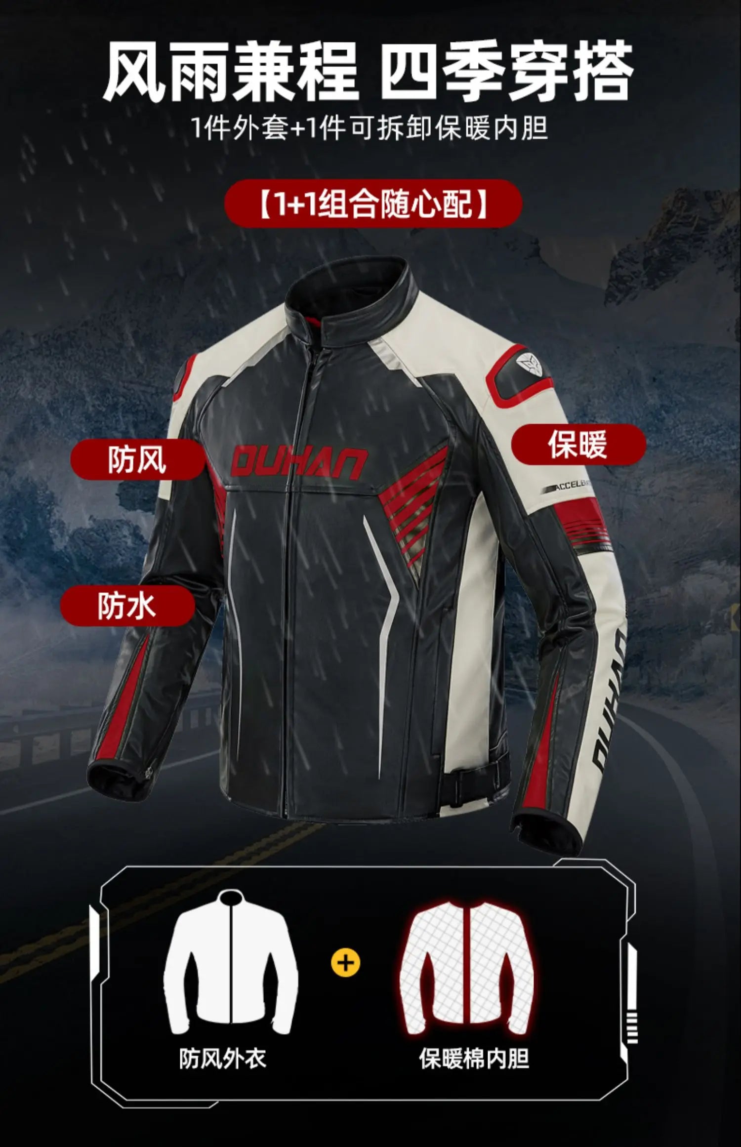 Duhan Pro-Racing Leather Jacket