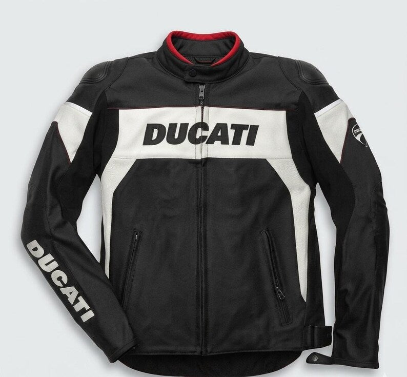 Ducati Black Leather Racing Jacket